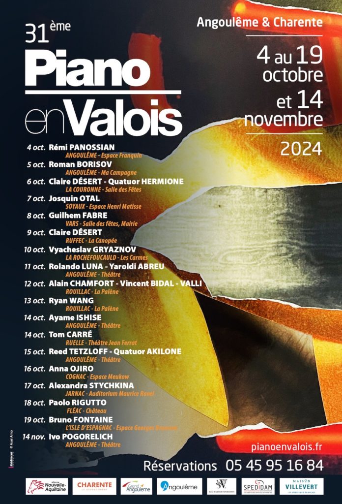 Affiche du festival Piano en Valois édition 2024